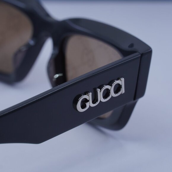 Gucci GG1838S 005 Cat Eye Sunglasses - Shiny Grey - Picture 5 of 10